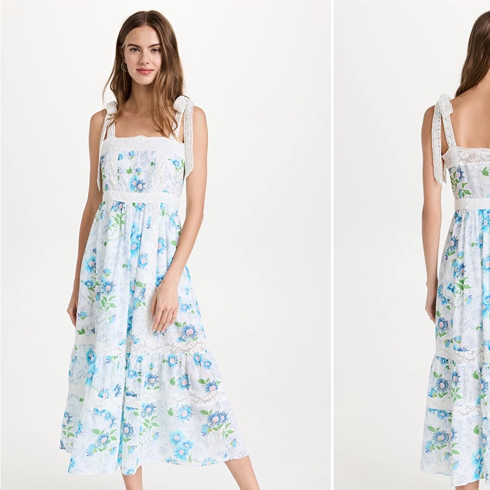 NWOT Ayala Dress Loveshackfancy size 2 Blueberry Cloud